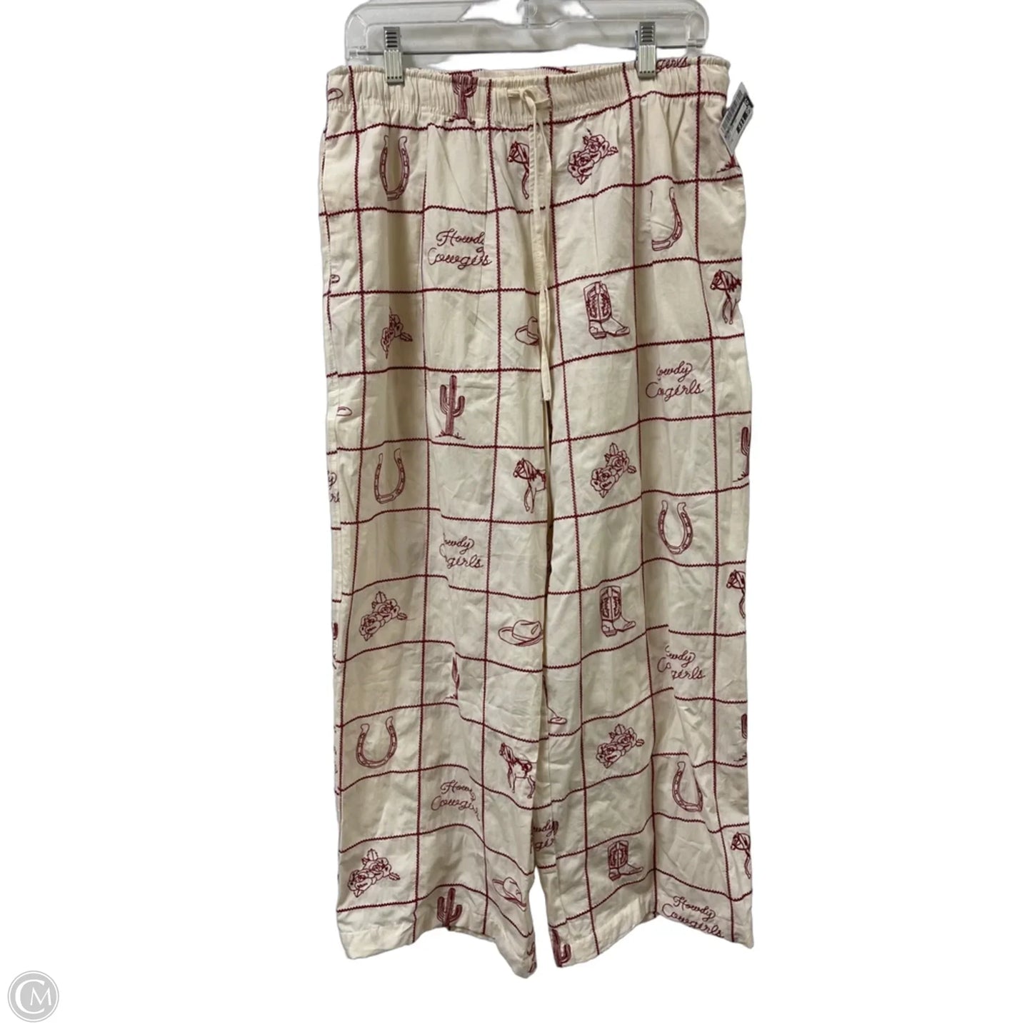 Pants Wide Leg By Ee Some In Cream, Size: M