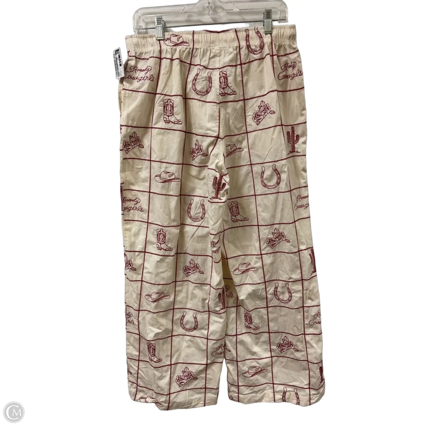 Pants Wide Leg By Ee Some In Cream, Size: M