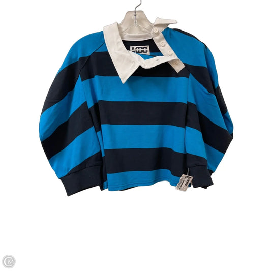 Top Long Sleeve By Cmc In Blue, Size: S