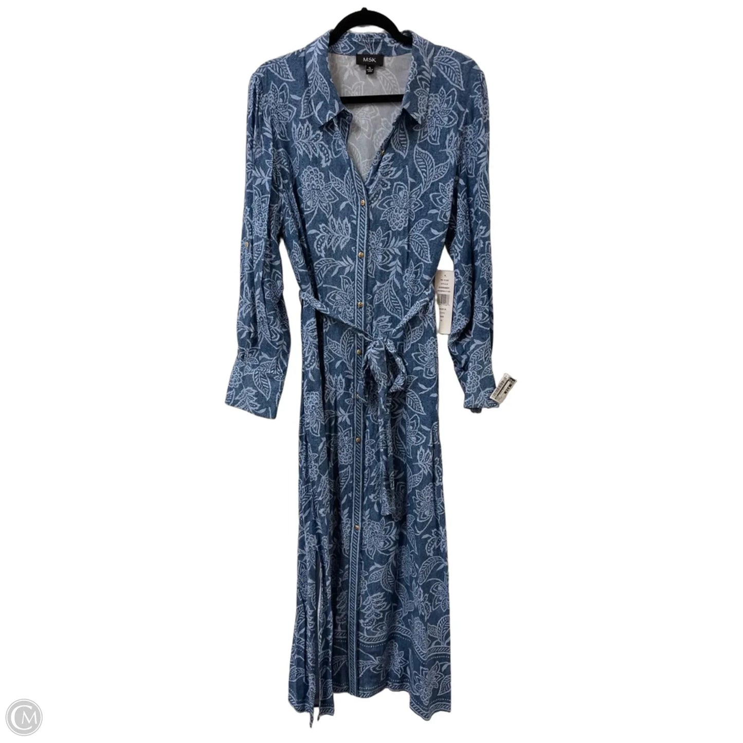 Dress Casual Maxi By Msk In Blue, Size: Xl