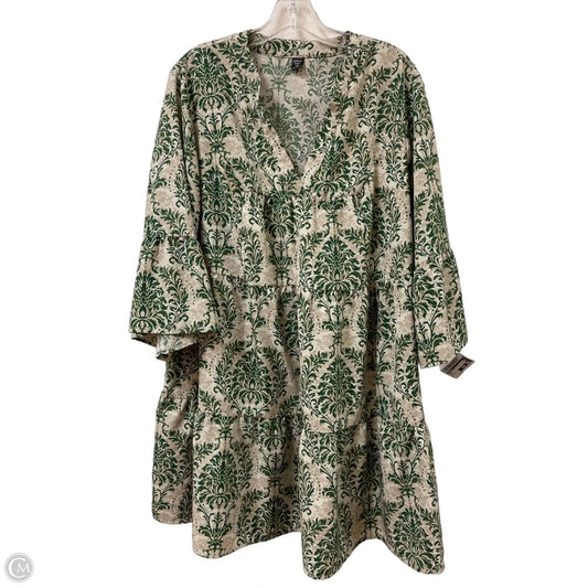 Dress Casual Midi By Shein In Green, Size: 1x