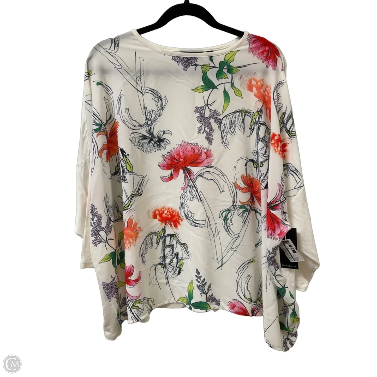 Top Long Sleeve By Rag In Floral Print, Size: M