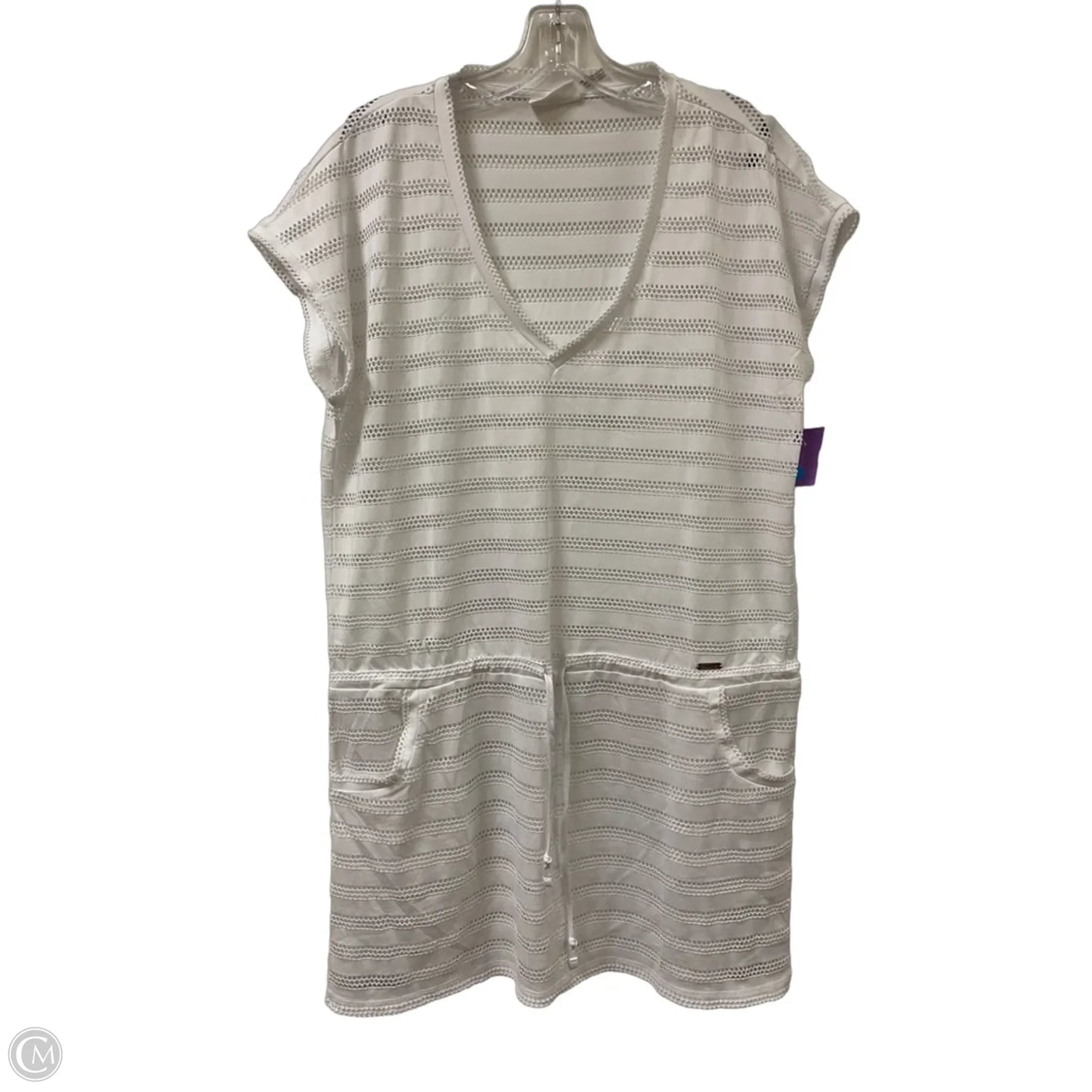 Swimwear Cover-up By Calvin Klein In White, Size: Osfm