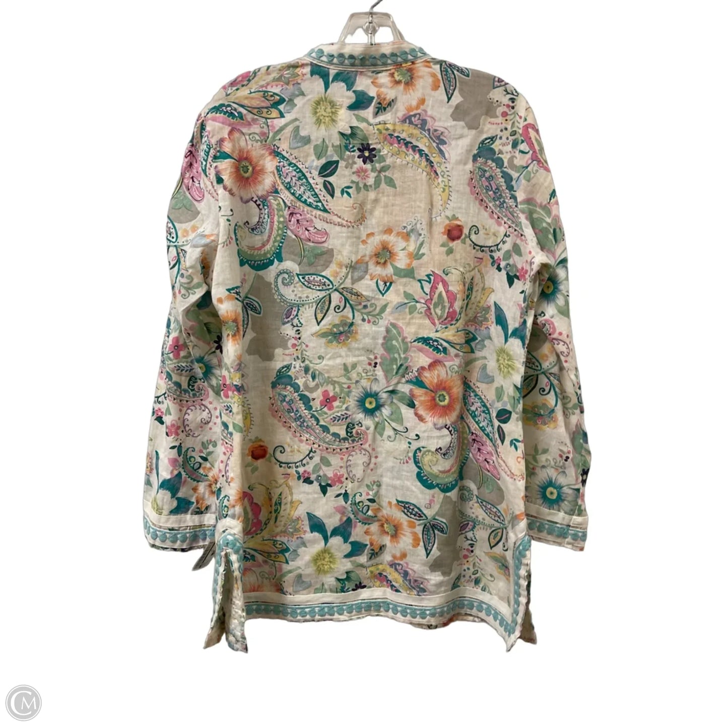 Tunic Long Sleeve By Cmb In Green, Size: Xl