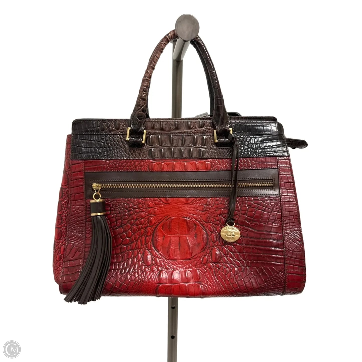 Handbag Designer By Brahmin, Size: Large