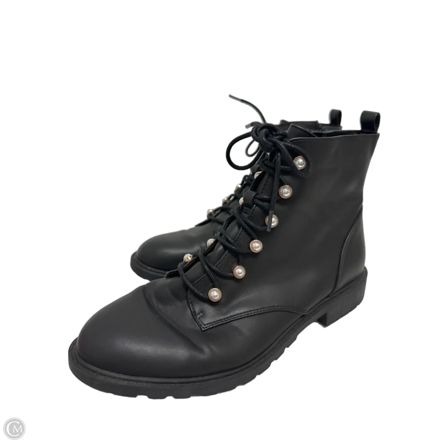 Boots Combat By Charter Club In Black, Size: 8.5