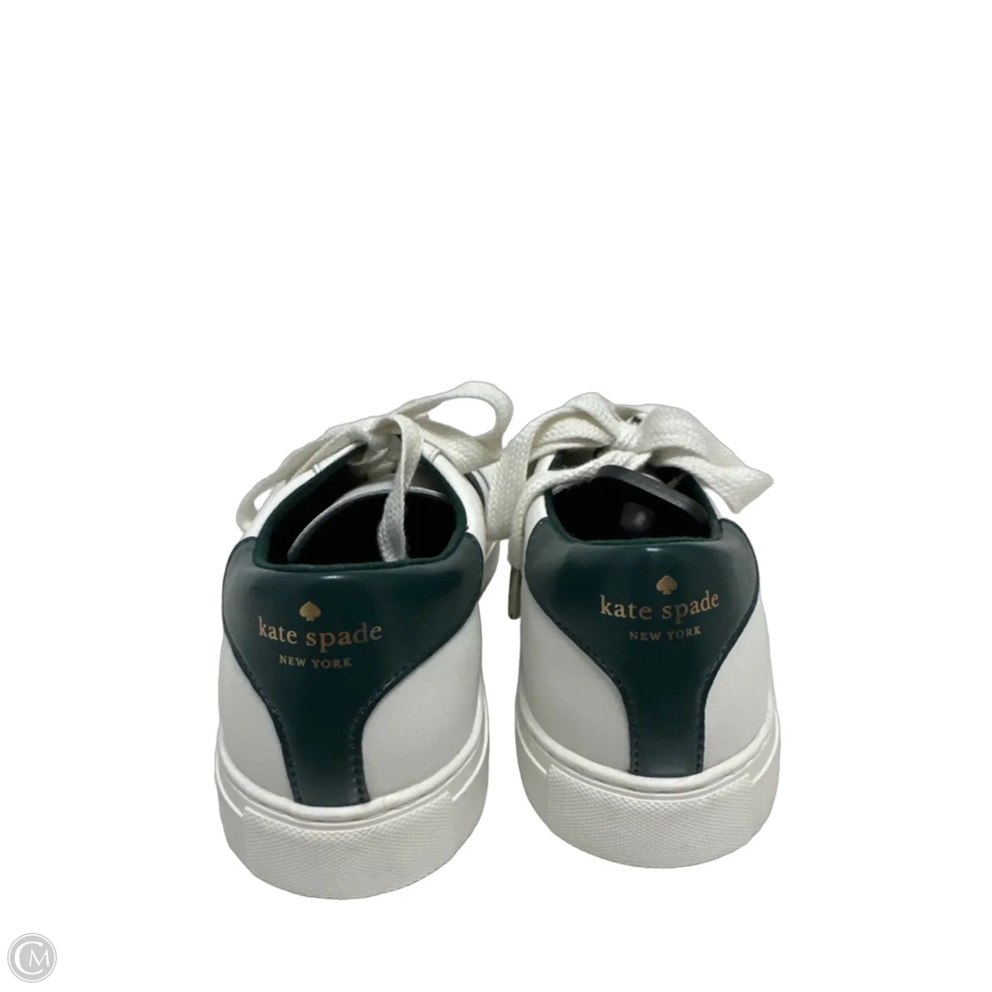 Shoes Designer By Kate Spade In Green & White, Size: 8.5