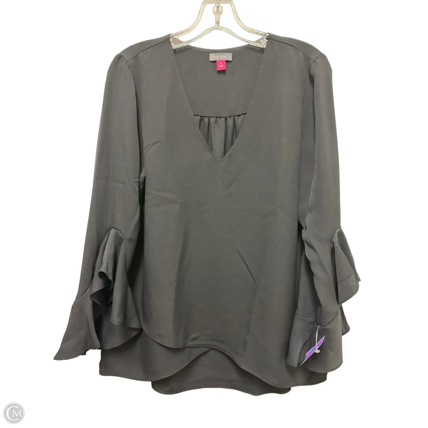 Top Long Sleeve By Vince Camuto In Black, Size: M