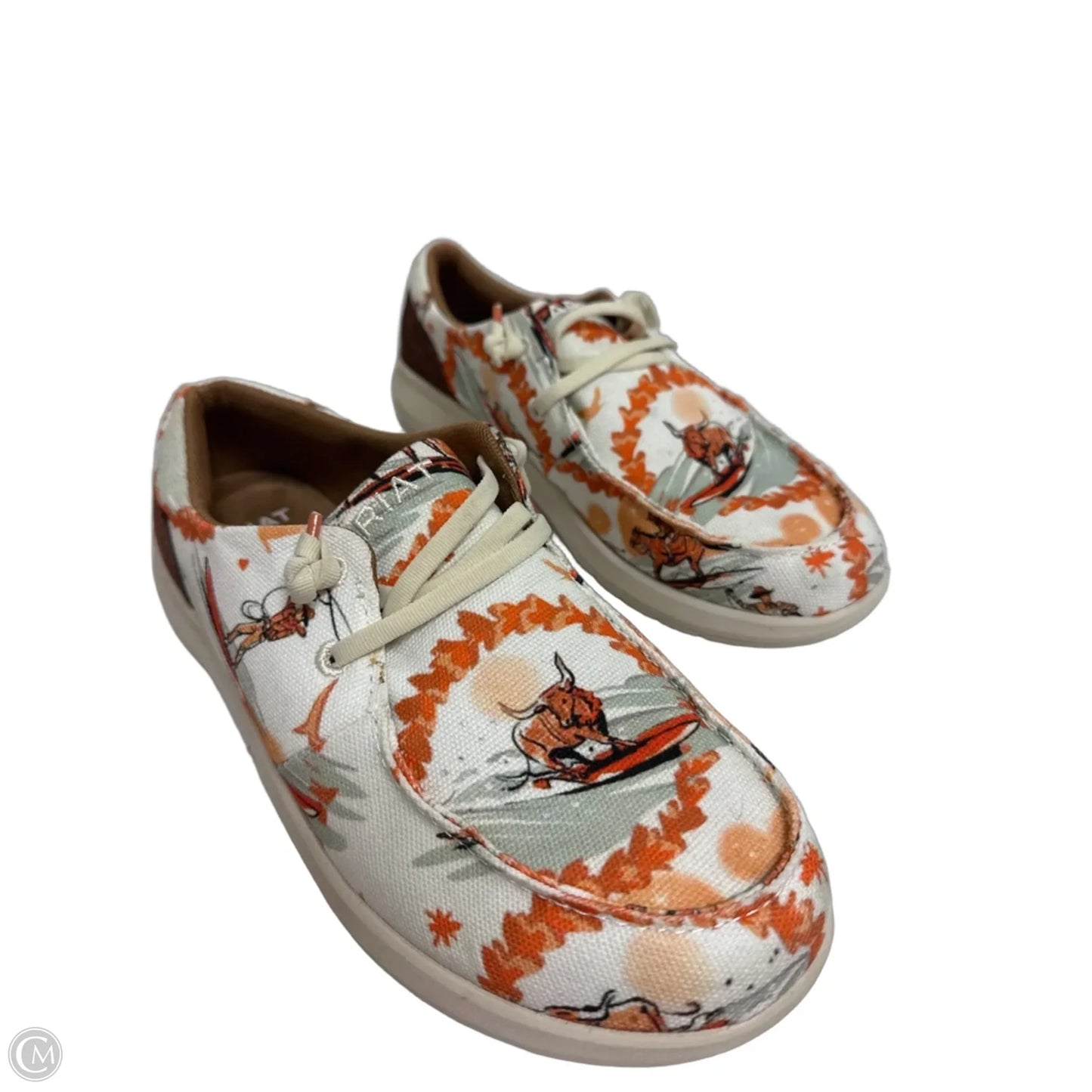 Shoes Flats By Ariat In Orange, Size: 8.5