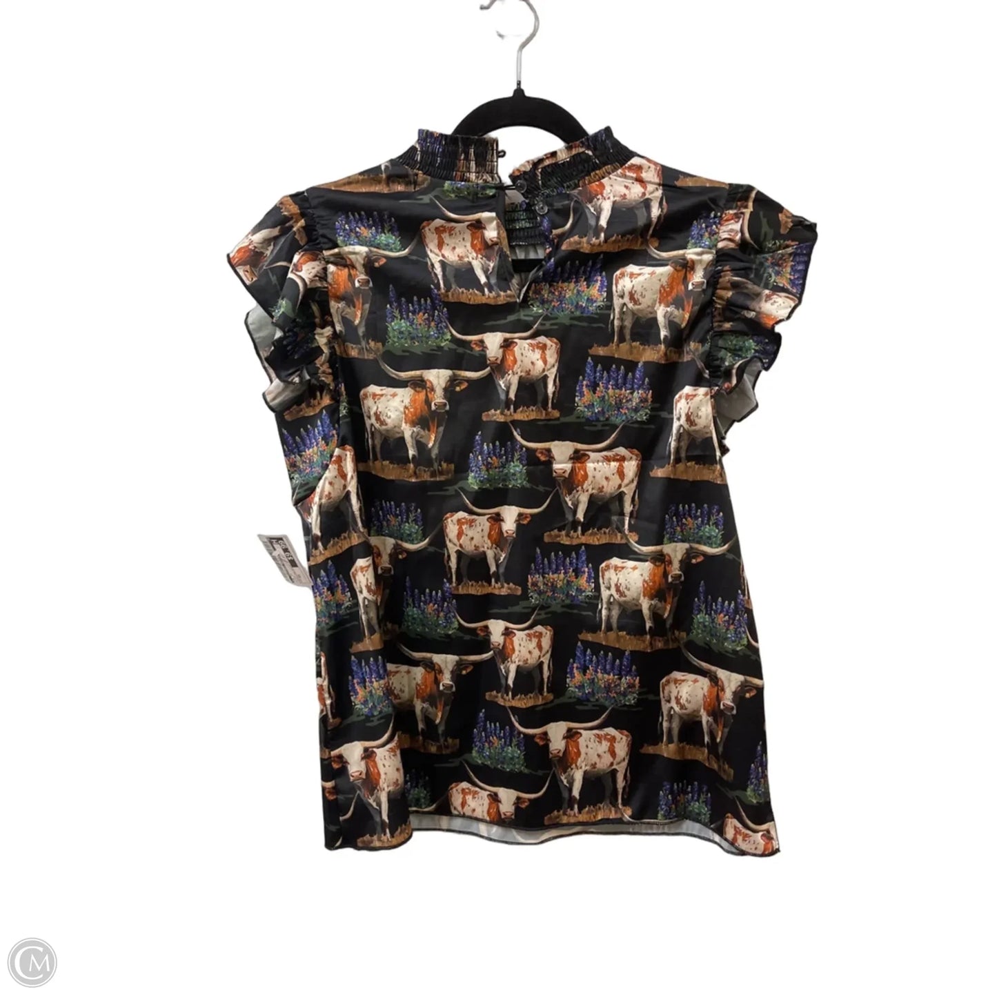 Top Short Sleeve By Clothes Mentor In Black, Size: Xs