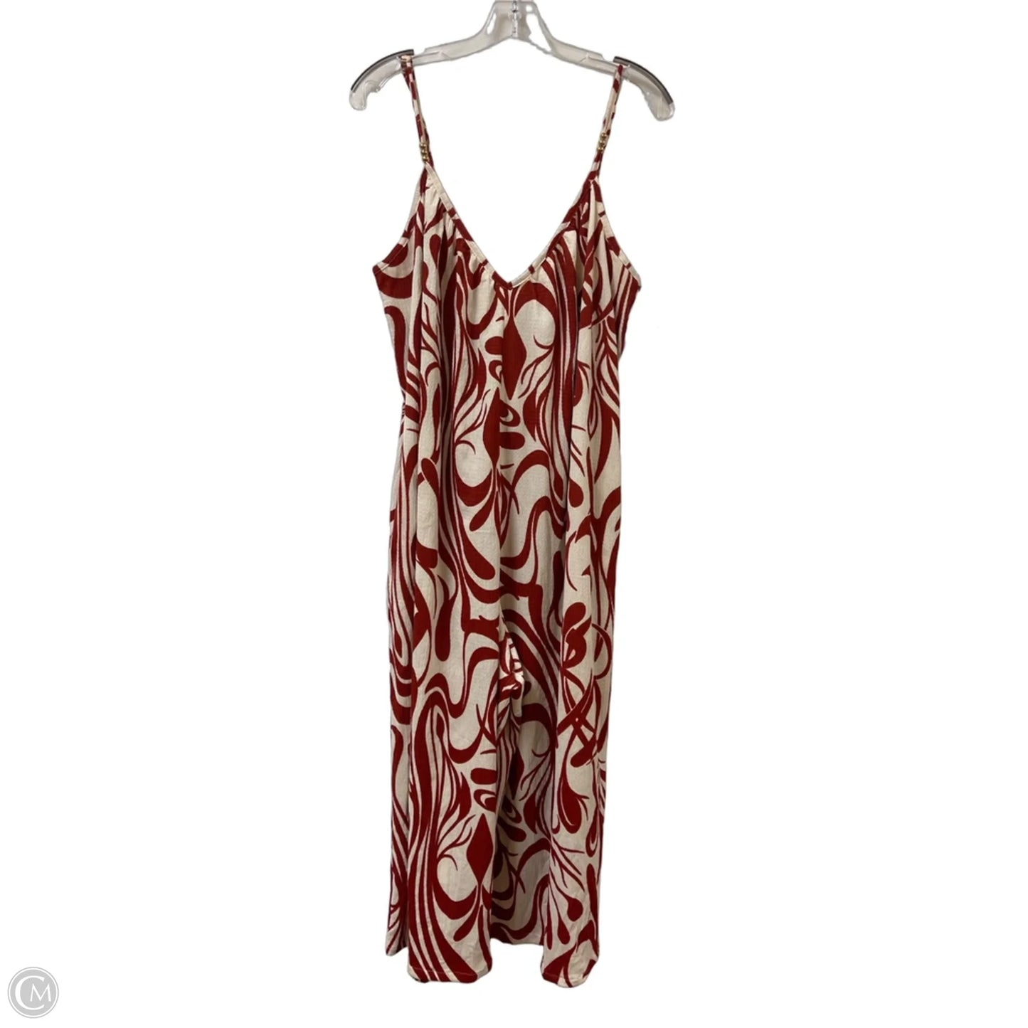 Jumpsuit By Clothes Mentor In Red, Size: 1x