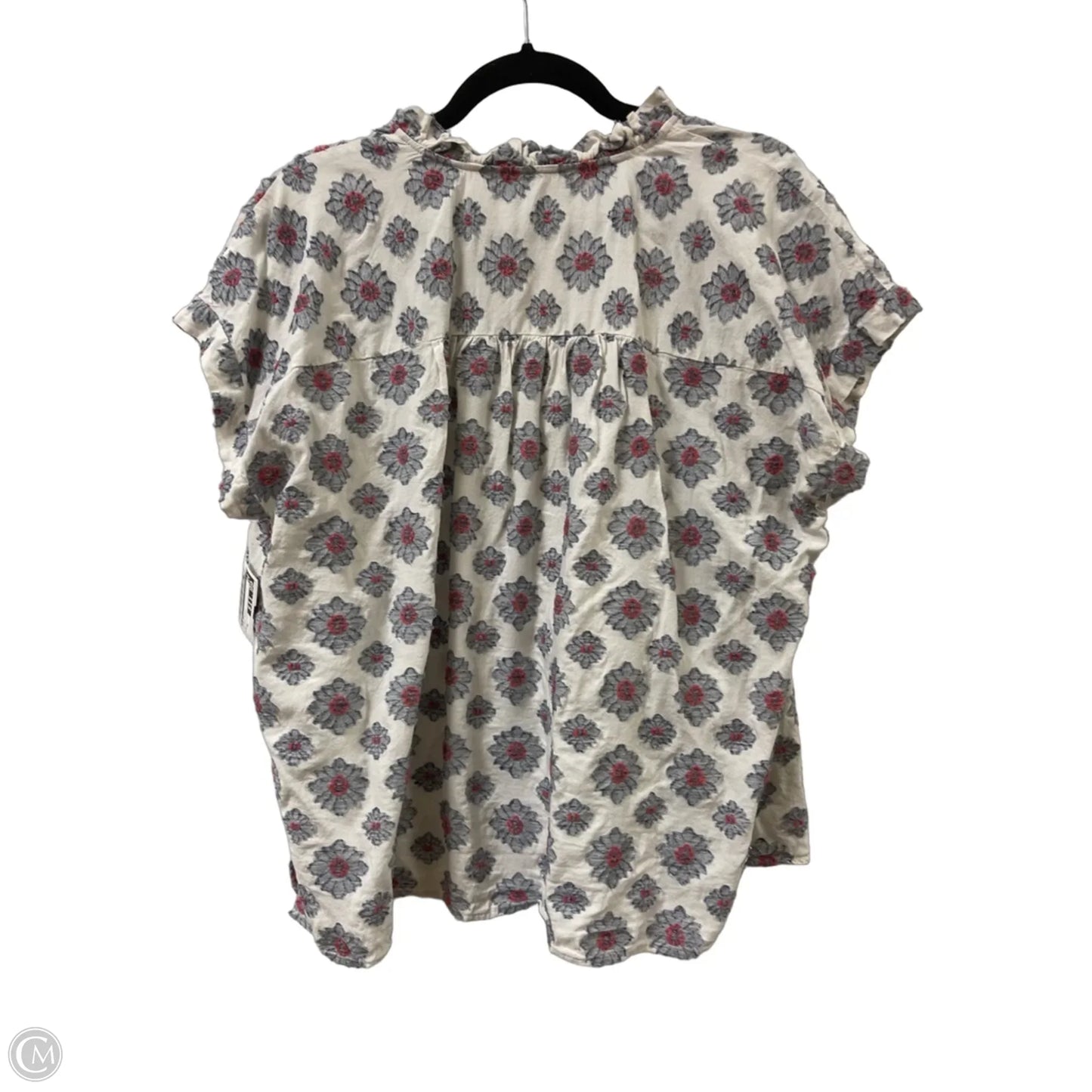 Top Short Sleeve By Loft In Floral Print, Size: Xl