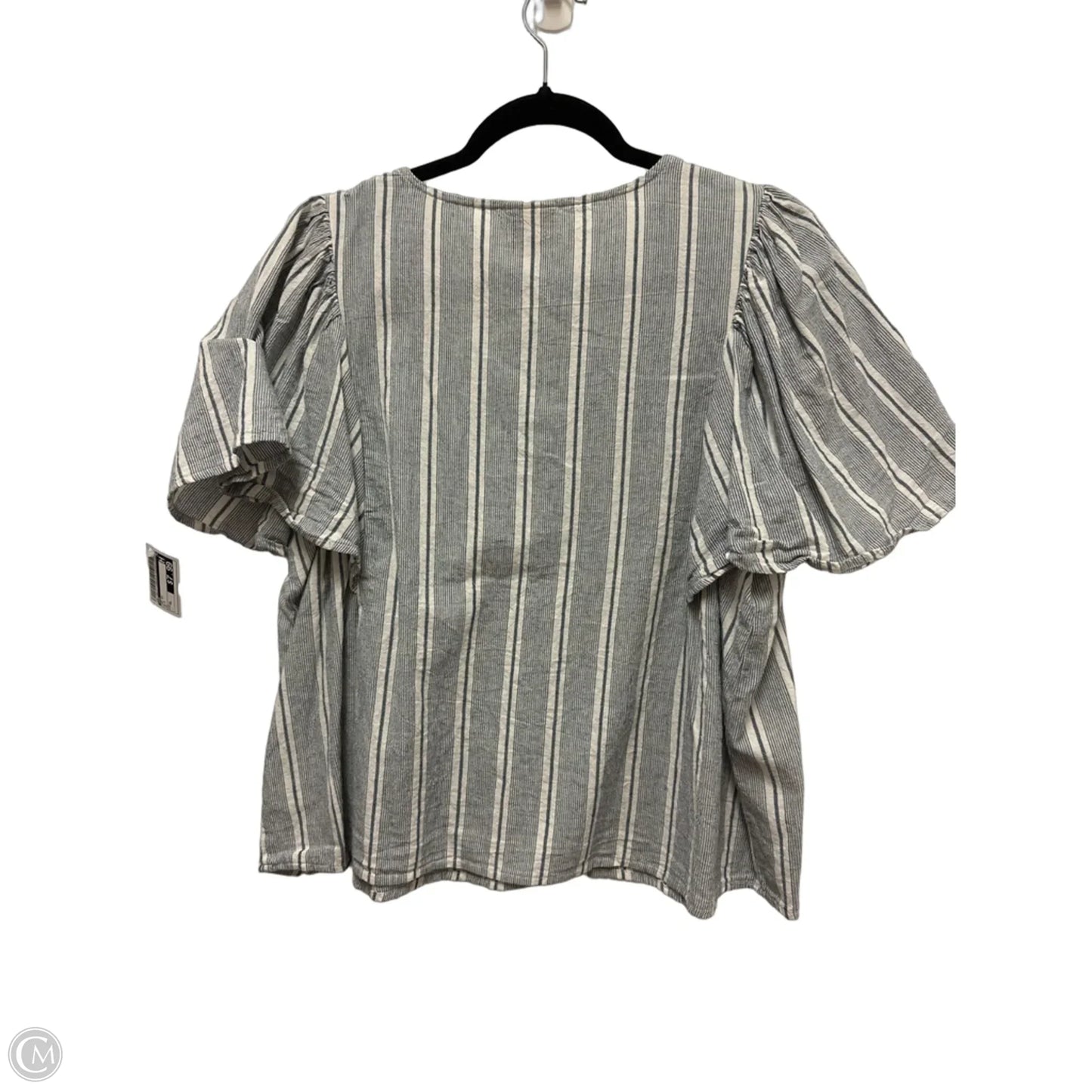 Top Short Sleeve By Ana In Blue, Size: Xl