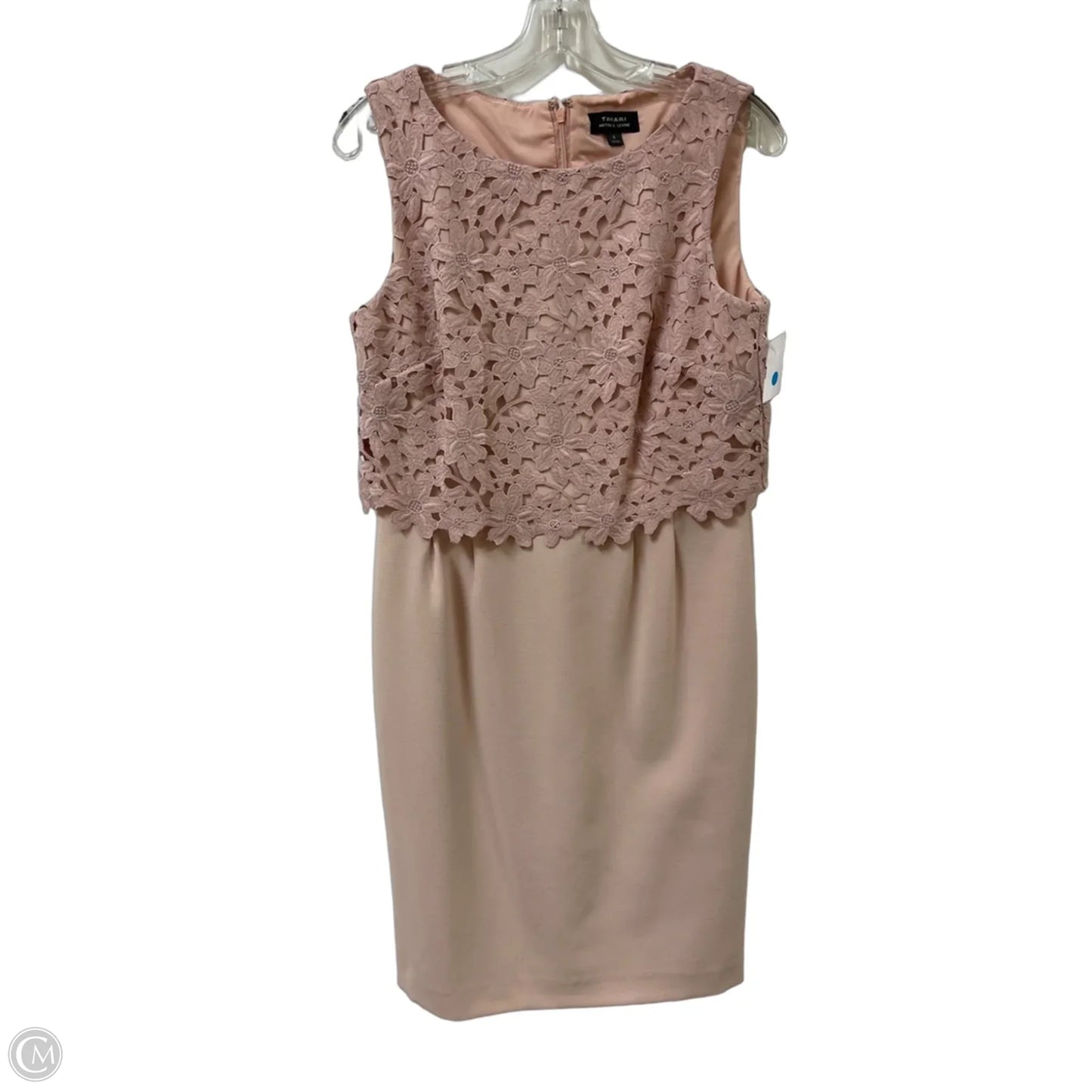 Dress Casual Midi By Tahari By Arthur Levine In Pink, Size: S
