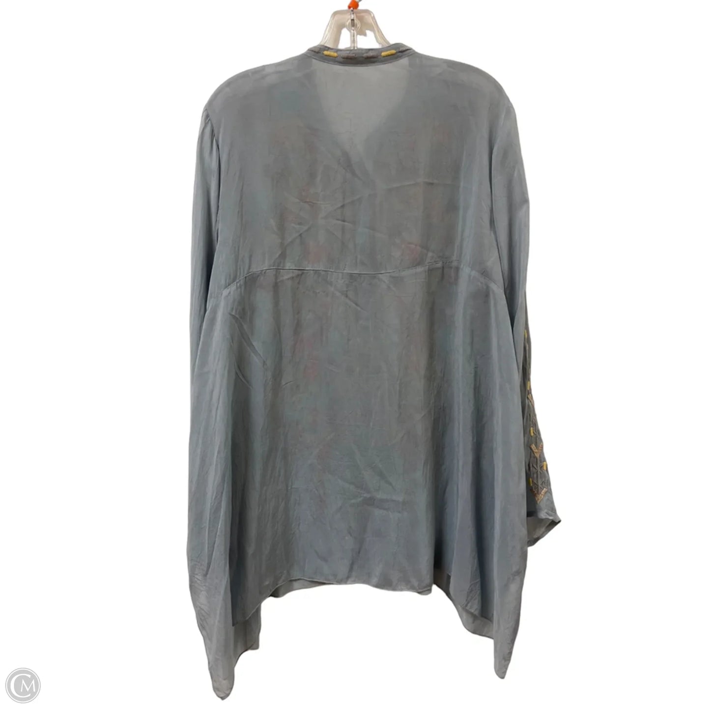 Tunic Designer By Johnny Was In Grey, Size: L