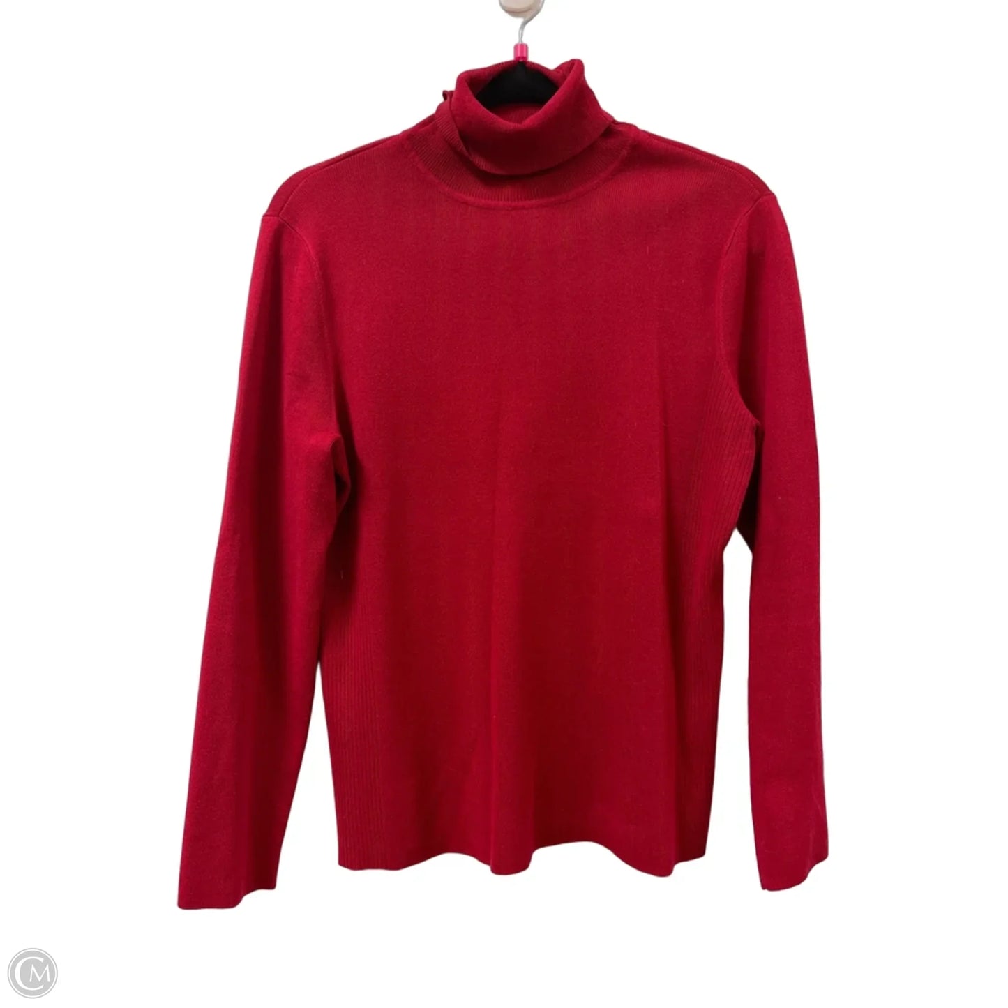 Sweater By Chicos In Red, Size: L