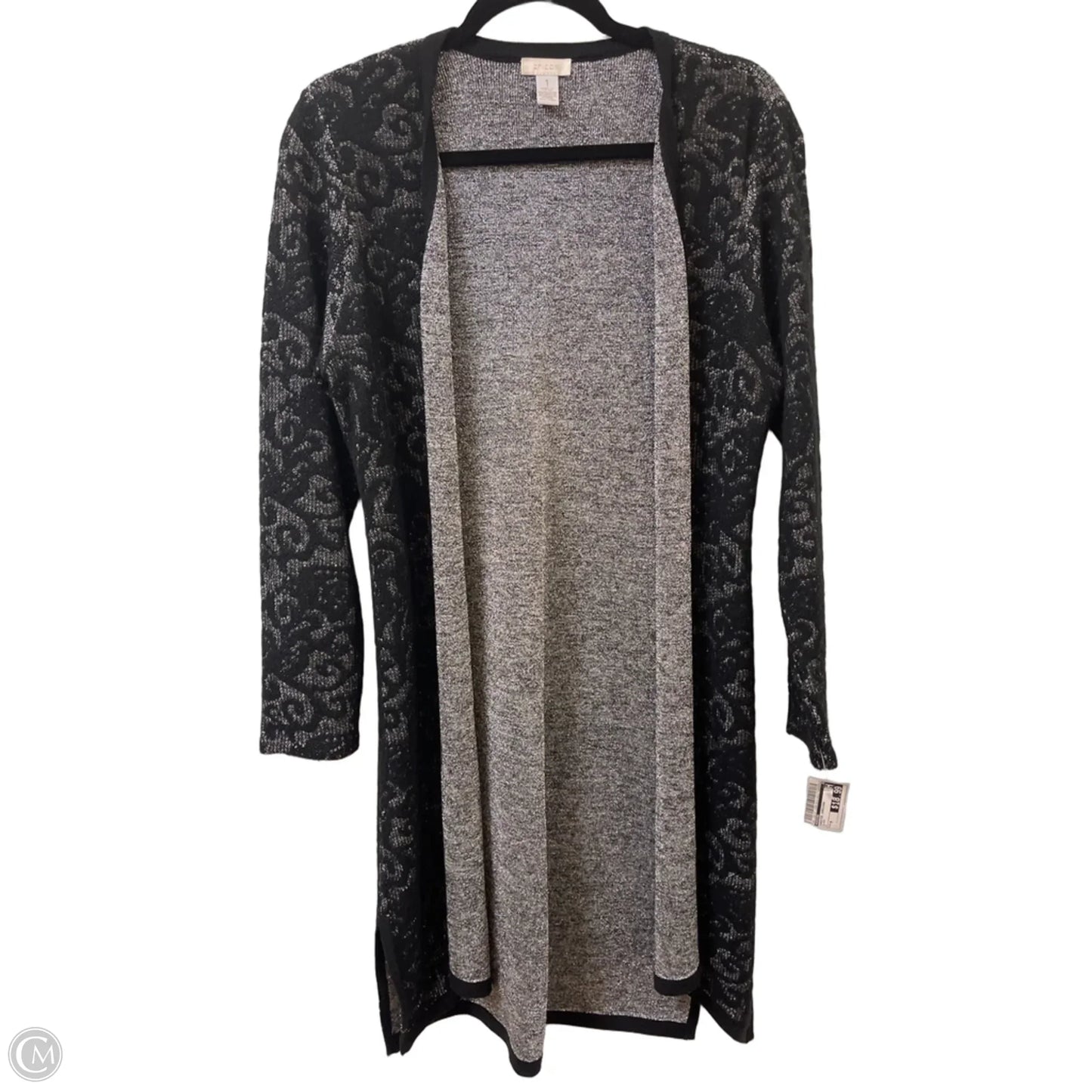Sweater Cardigan By Chicos In Black, Size: M