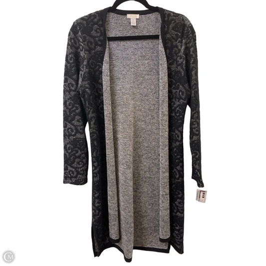 Sweater Cardigan By Chicos In Black, Size: M