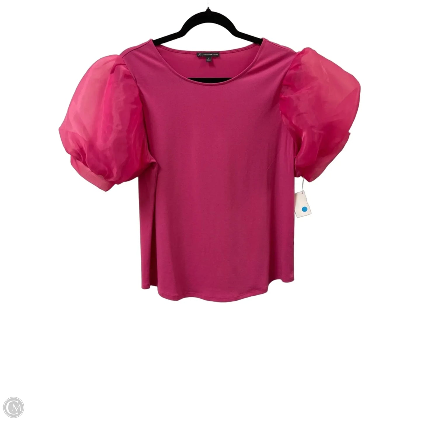 Top Short Sleeve By Adrianna Papell In Pink, Size: M