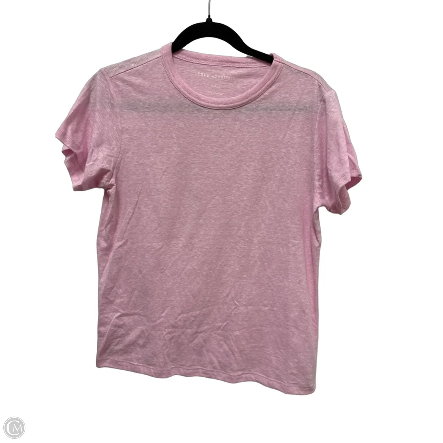 Top Short Sleeve By Free Assembly In Pink, Size: S