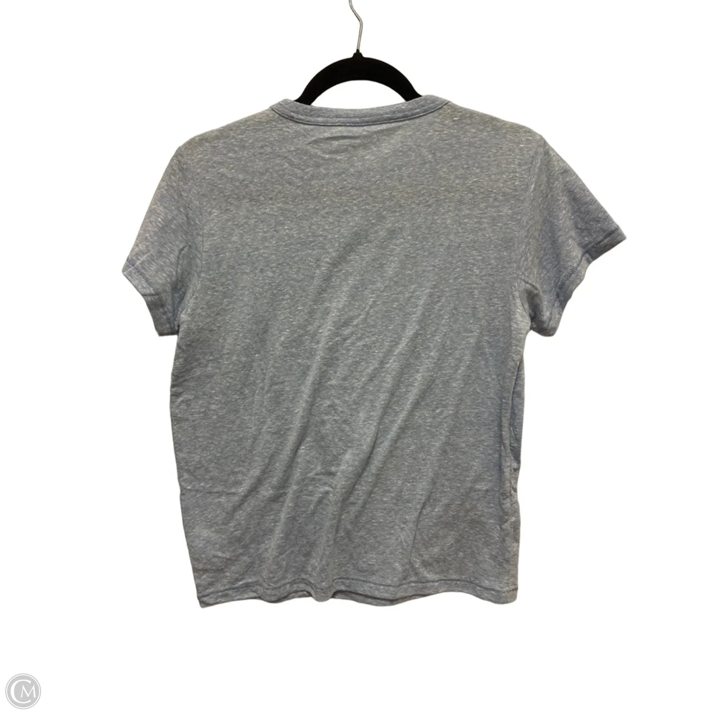 Top Short Sleeve By Free Assembly In Blue, Size: S