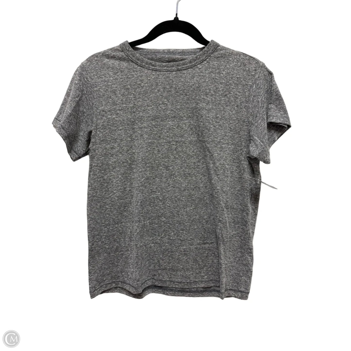 Top Short Sleeve By Free Assembly In Grey, Size: S