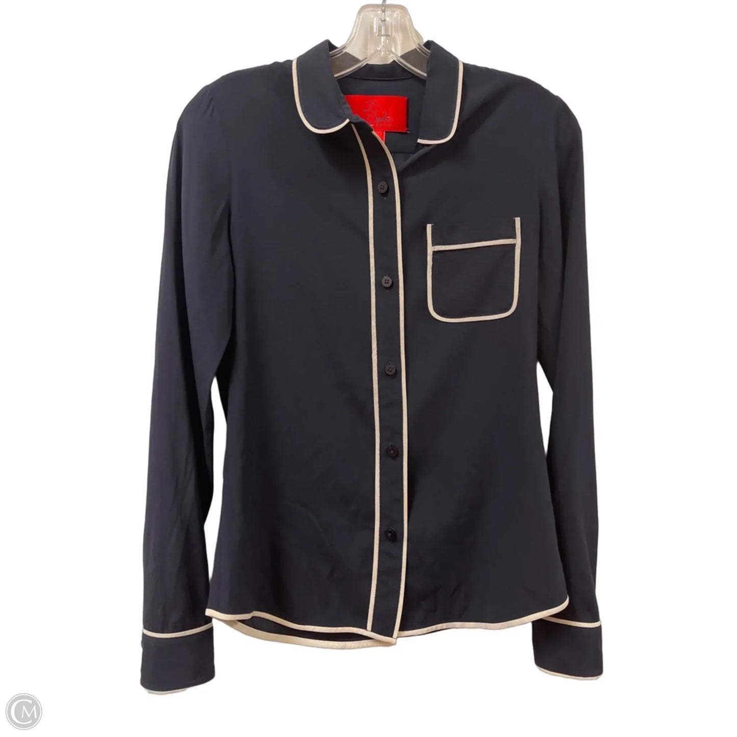 Blouse Designer By Zac By Zac Posen In Navy, Size: S