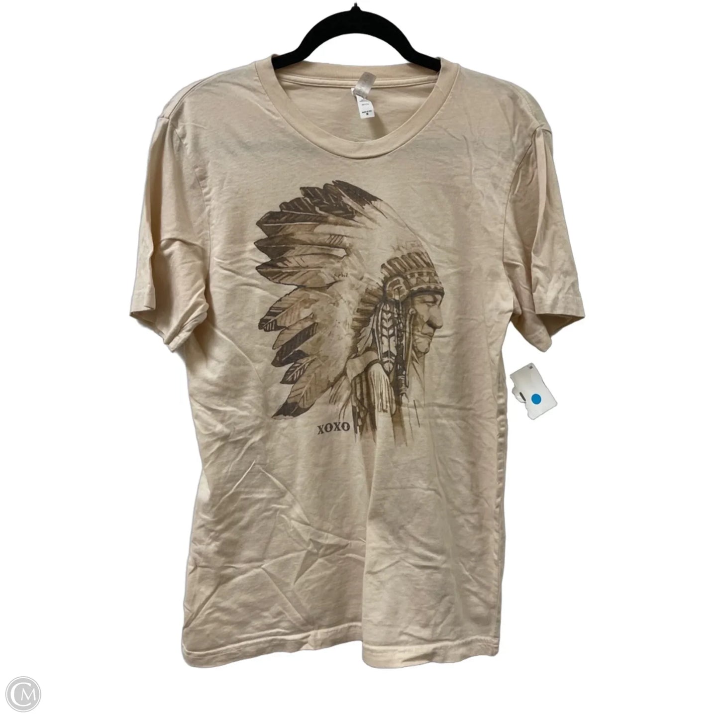 Top Short Sleeve By Canvasback In Cream, Size: M