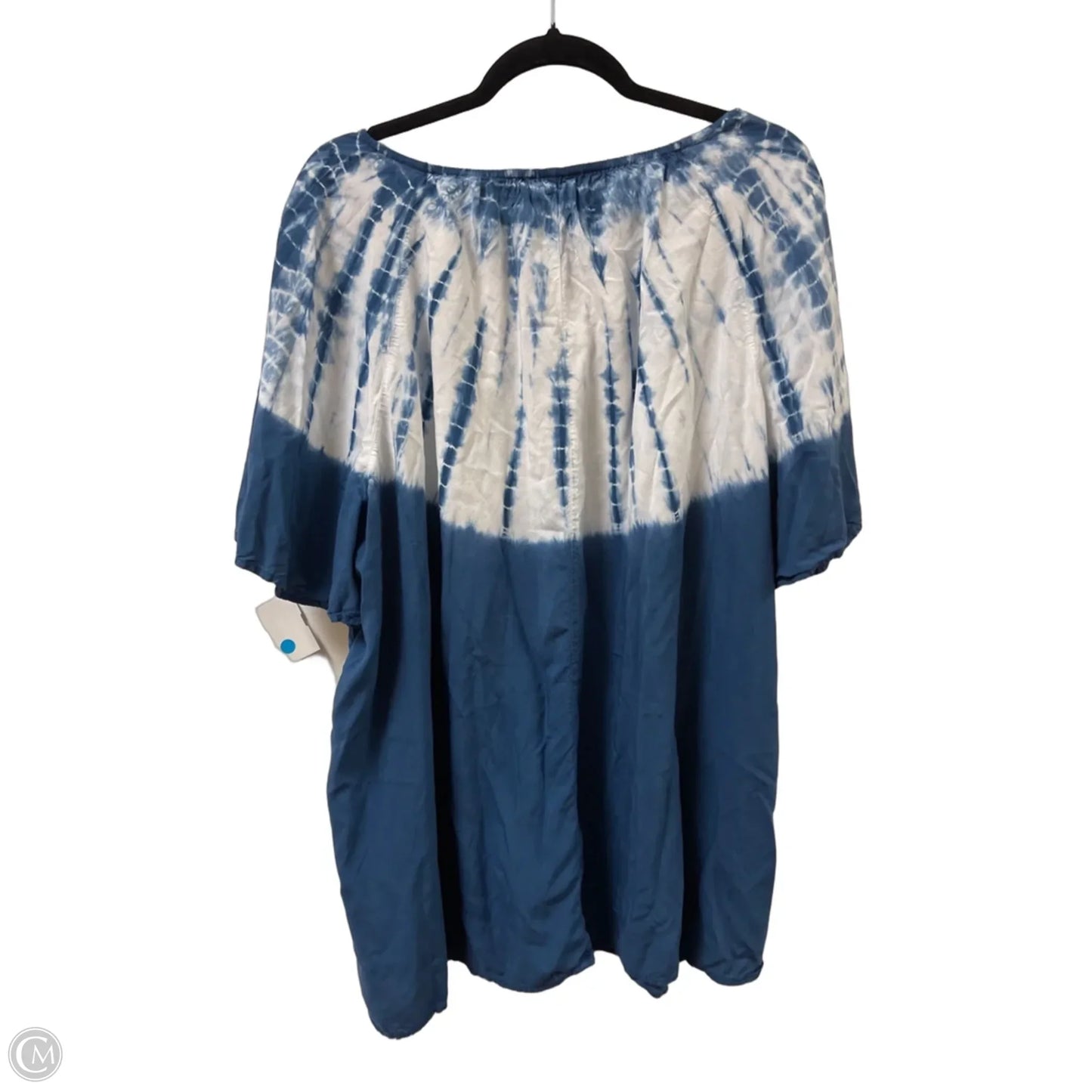 Top Short Sleeve By Lane Bryant In Blue, Size: 3x