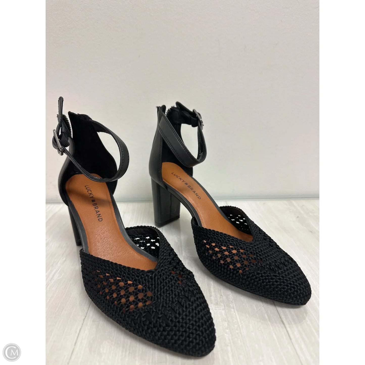 Shoes Heels Block By Lucky Brand In Black, Size: 6.5