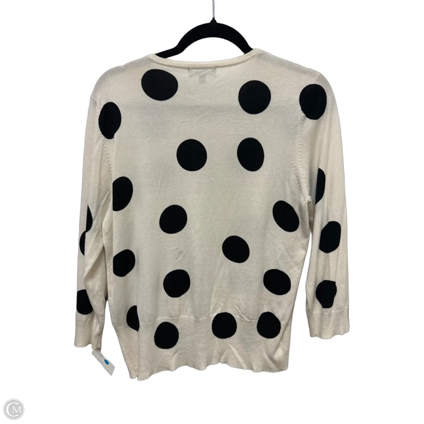 Sweater Cardigan By Premise In Polkadot Pattern, Size: Xl