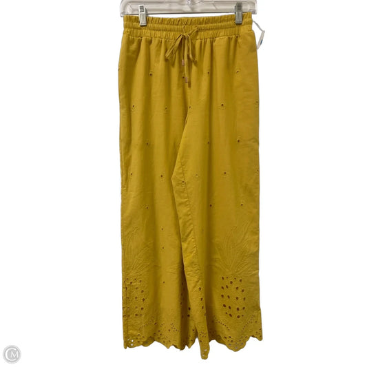 Pants Wide Leg By Cynthia Rowley In Yellow, Size: 2