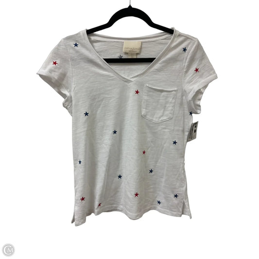 Top Short Sleeve By Cynthia Rowley In White, Size: S