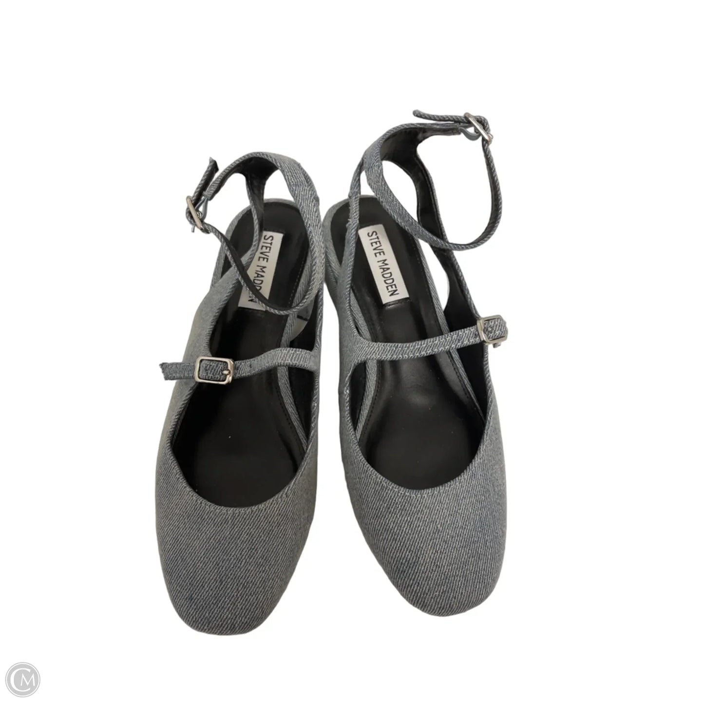 Shoes Heels Block By Steve Madden In Blue Denim, Size: 7