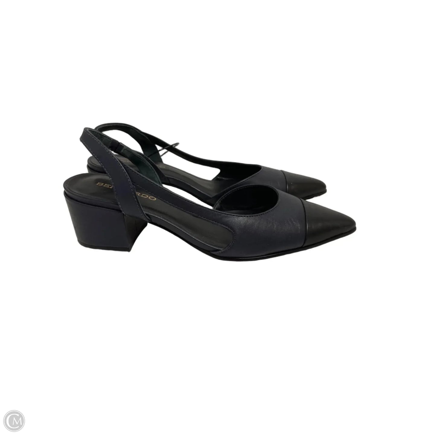 Sandals Heels Block By Bernardo In Navy, Size: 7