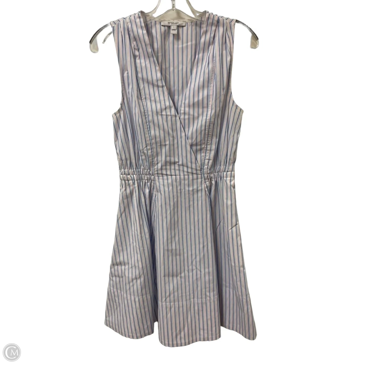 Dress Designer By Derek Lam In Blue & Pink, Size: Xs