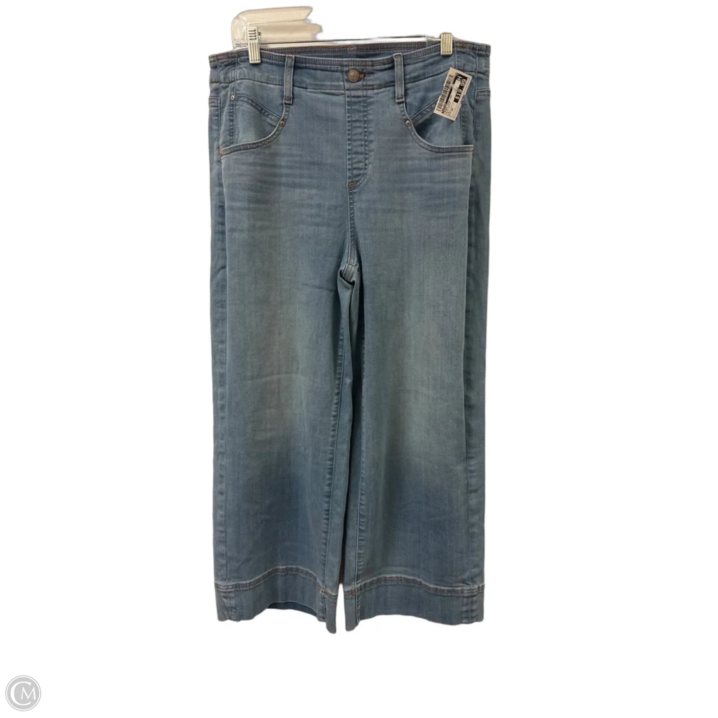 Jeans Wide Leg By Chicos In Blue Denim, Size: 10