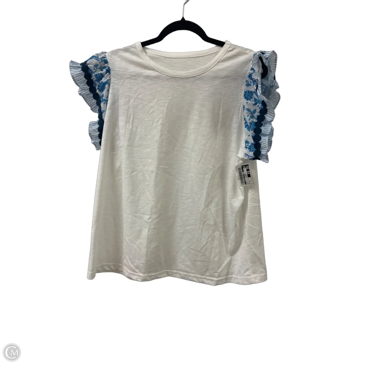 Top Short Sleeve By Clothes Mentor In White, Size: Xl