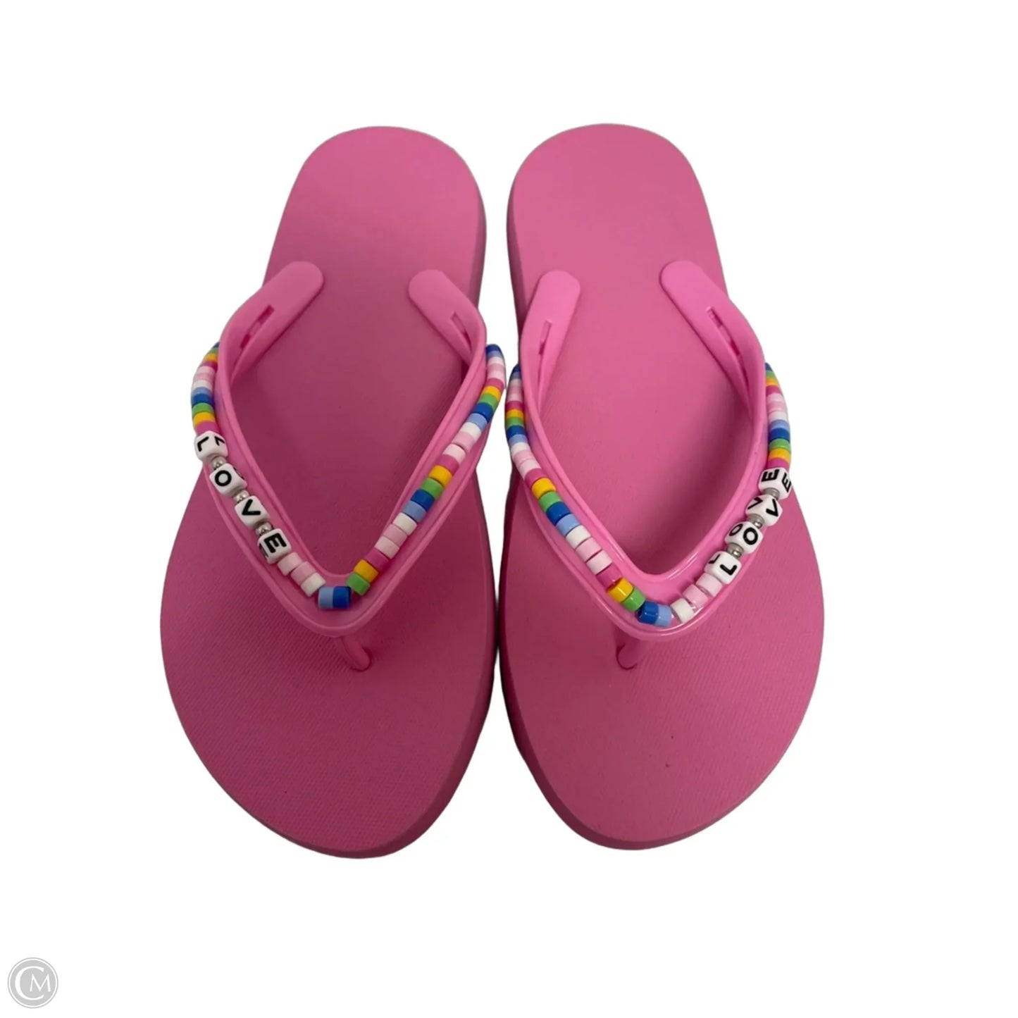 Sandals Flip Flops By Clothes Mentor In Pink, Size: 6