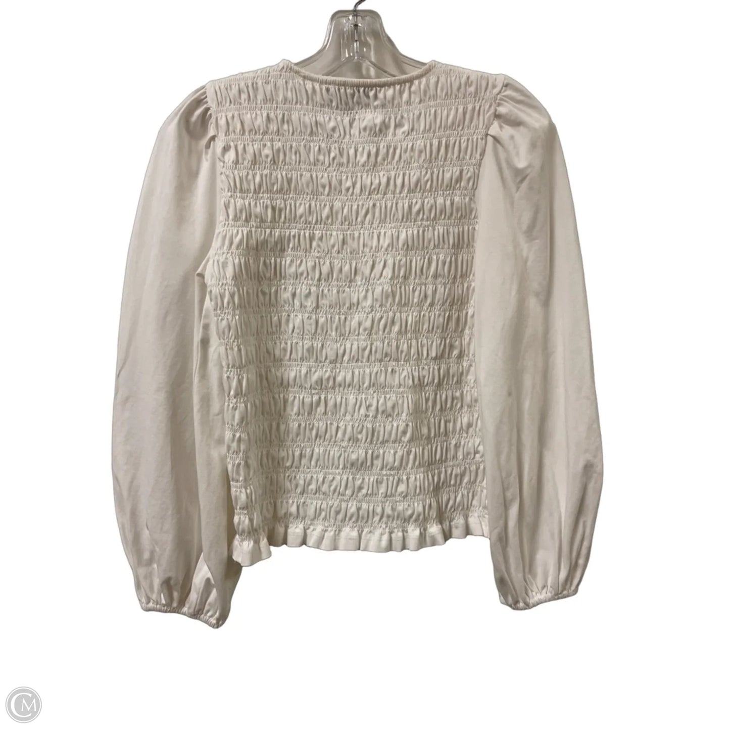 Top Long Sleeve By Loft In White, Size: Xs