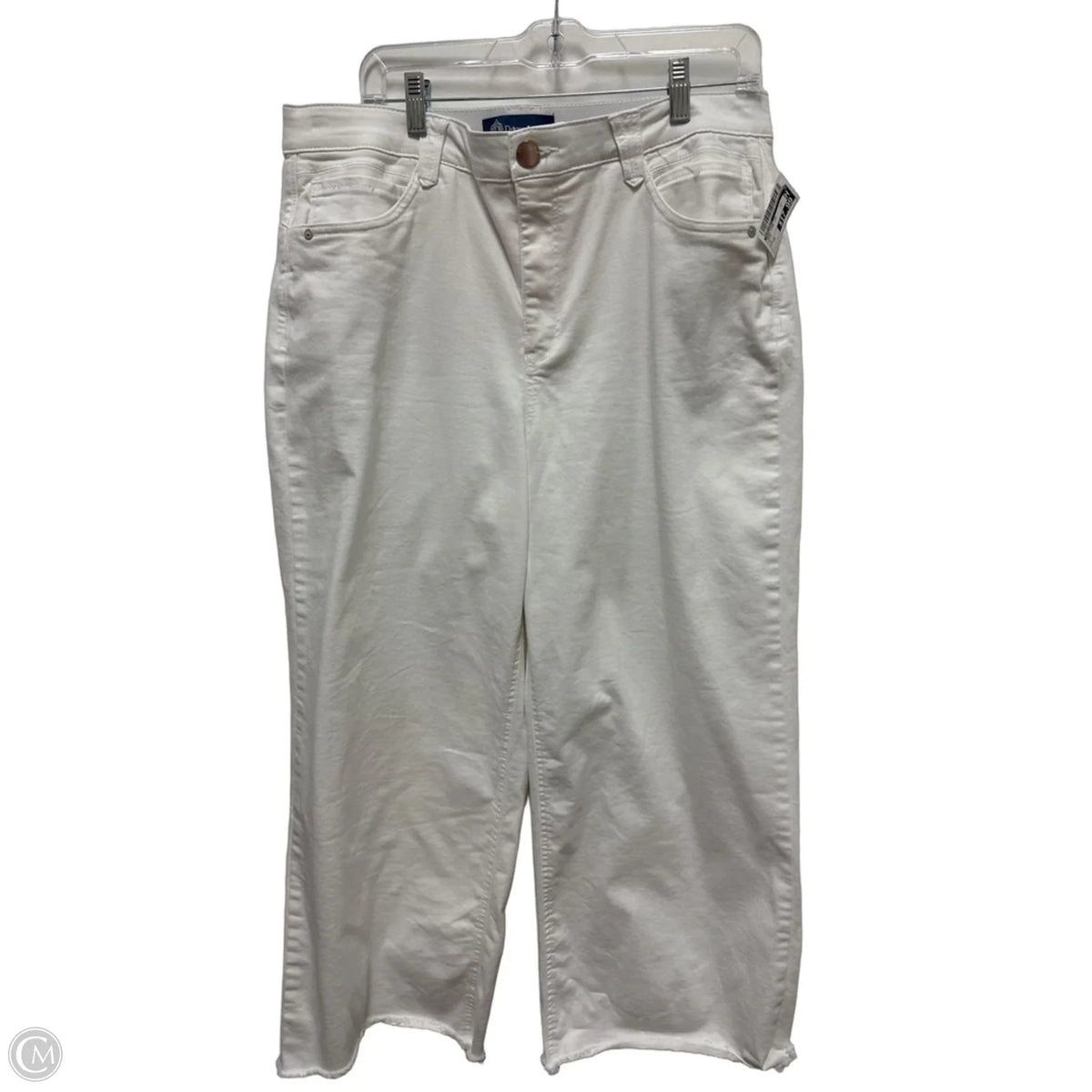 Jeans Wide Leg By Democracy In White, Size: 14