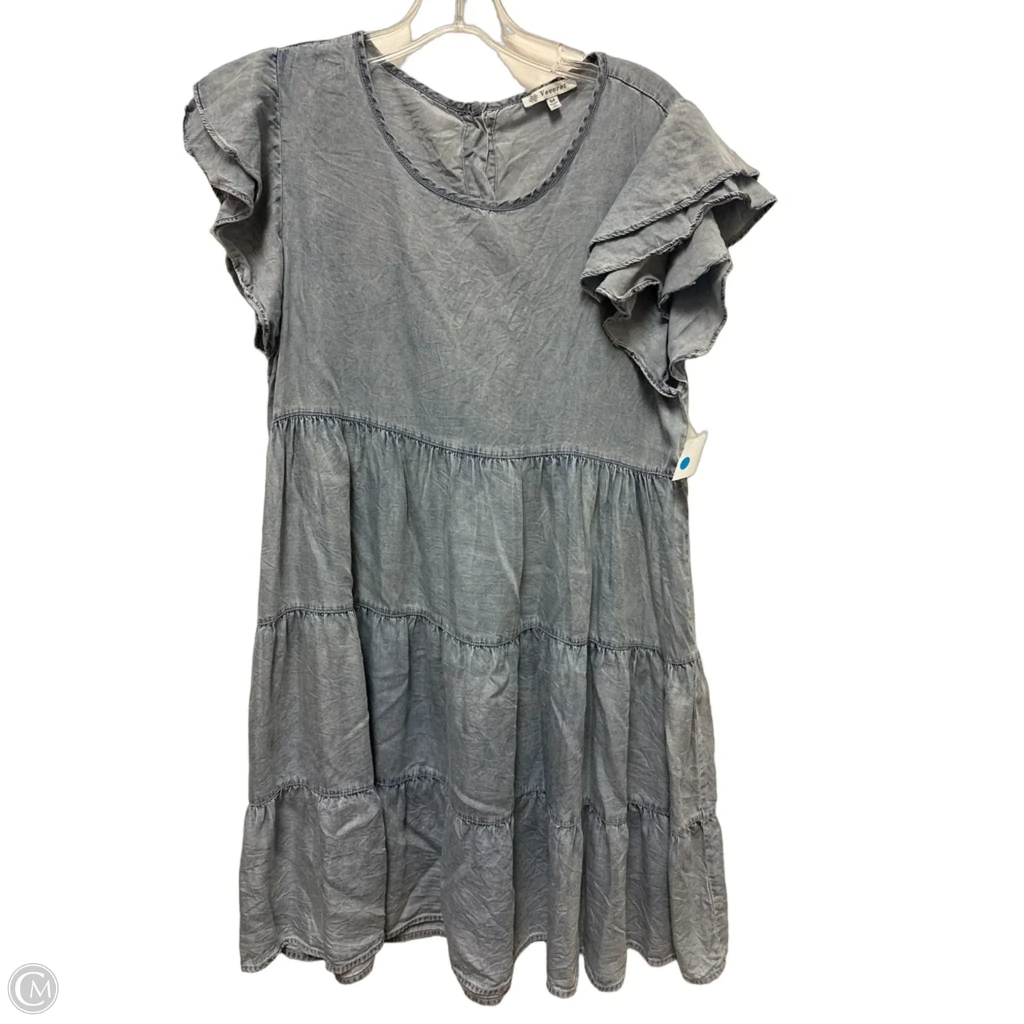 Dress Casual Midi By Vervet In Blue Denim, Size: M