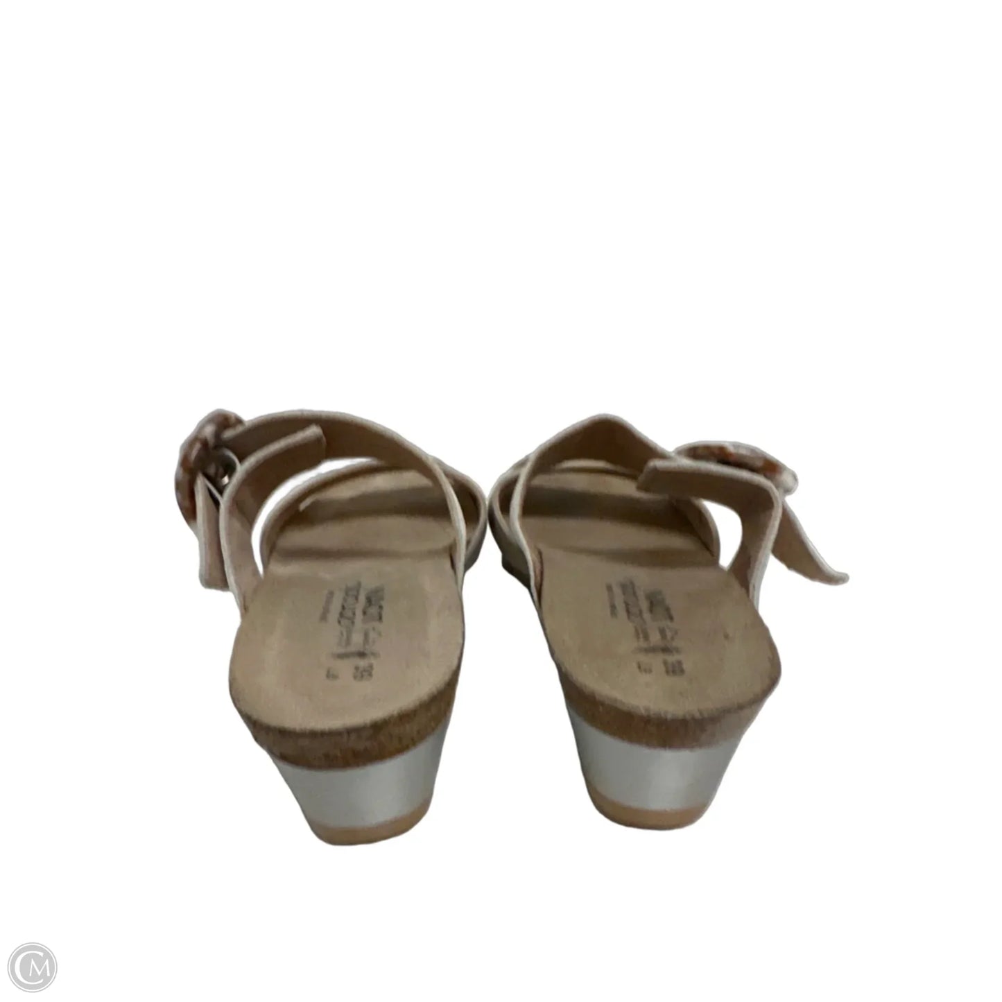 Sandals Heels Wedge By Naot In Cream, Size: 8