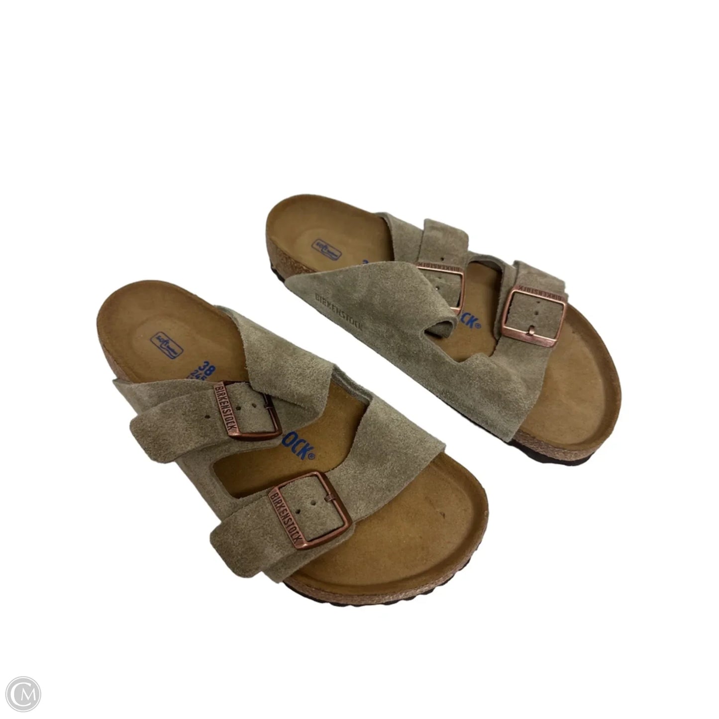 Sandals Flats By Birkenstock In Taupe, Size: 7.5