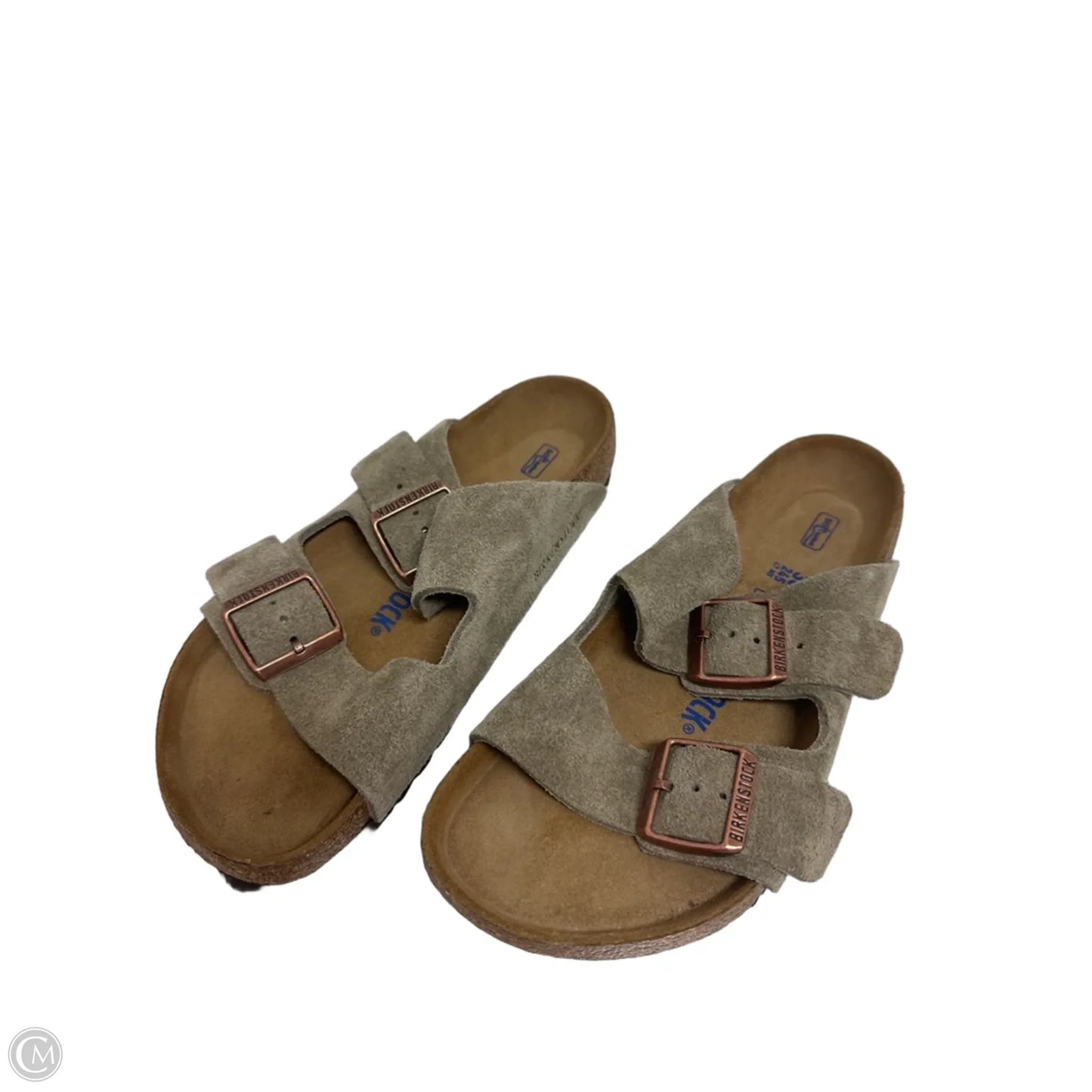 Sandals Flats By Birkenstock In Taupe, Size: 7.5
