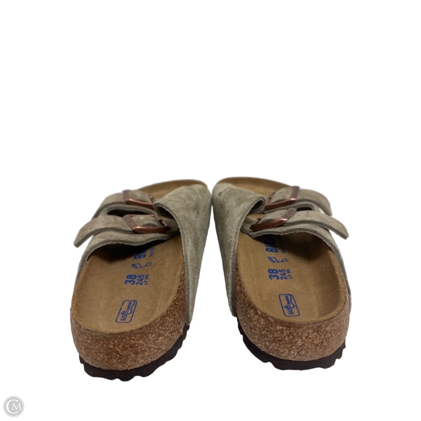 Sandals Flats By Birkenstock In Taupe, Size: 7.5