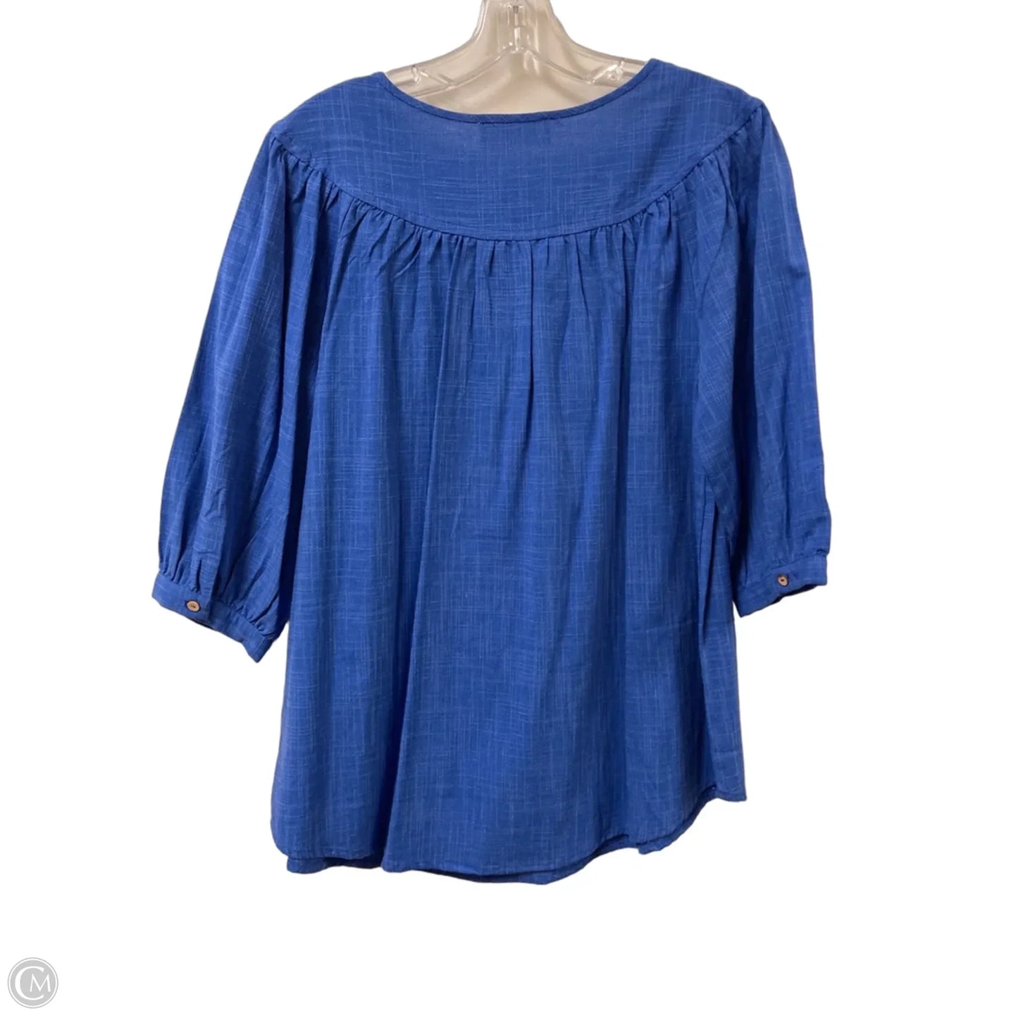 Top Long Sleeve By Ces Femme In Blue, Size: S