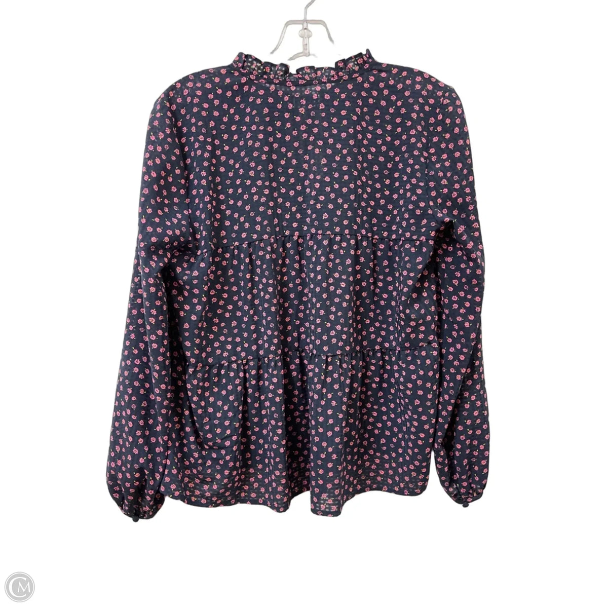 Top Long Sleeve By On 34th In Navy, Size: S