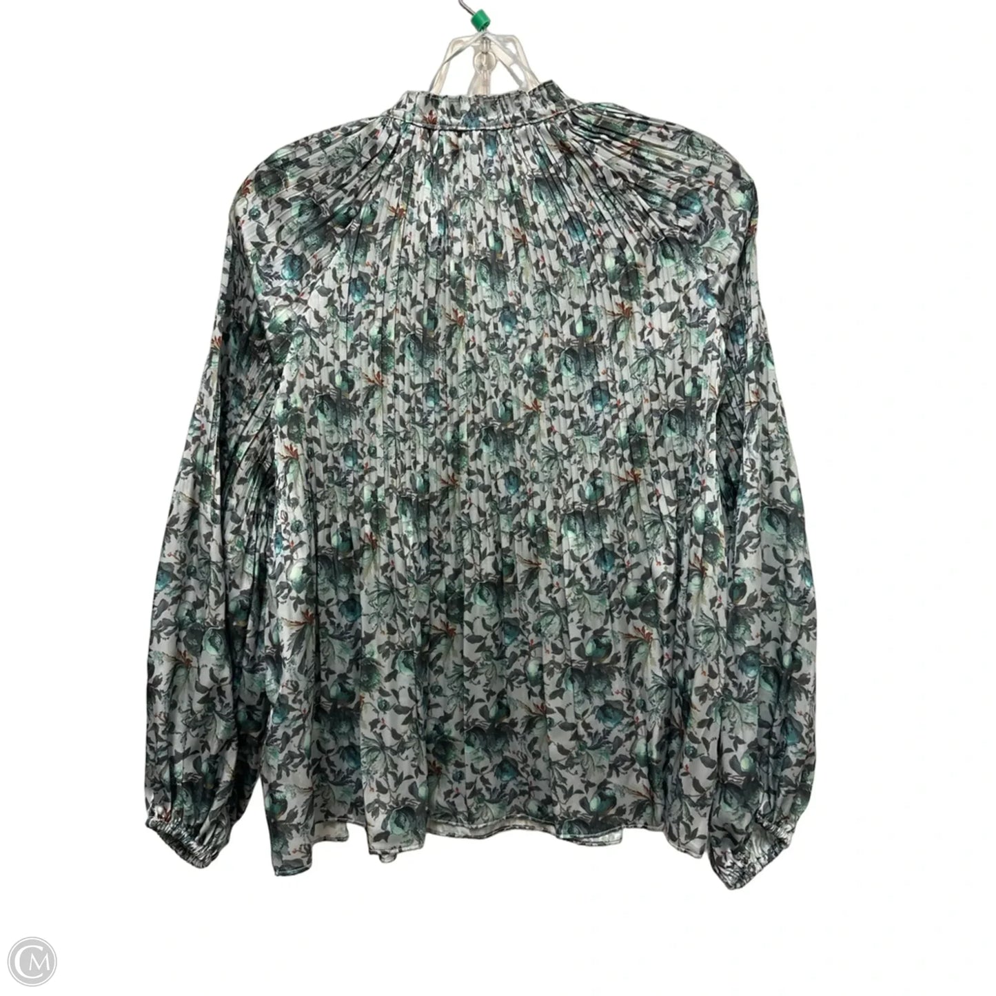 Top Long Sleeve By Philosophy In Green, Size: Mp