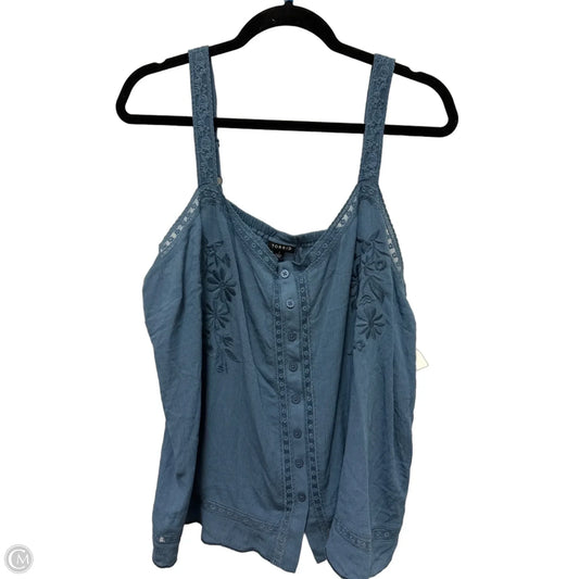 Tank Top By Torrid In Blue, Size: 1x
